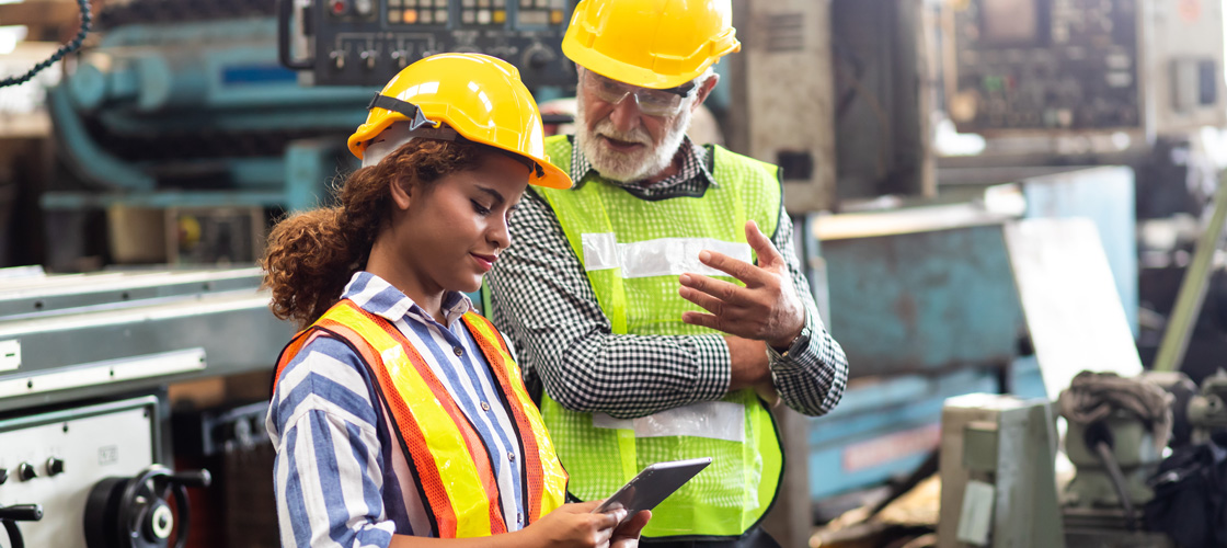 Picture of workers in a manufacturing environment